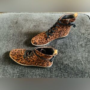 Dr. Scholl's Leopard Print High-Top Sneakers